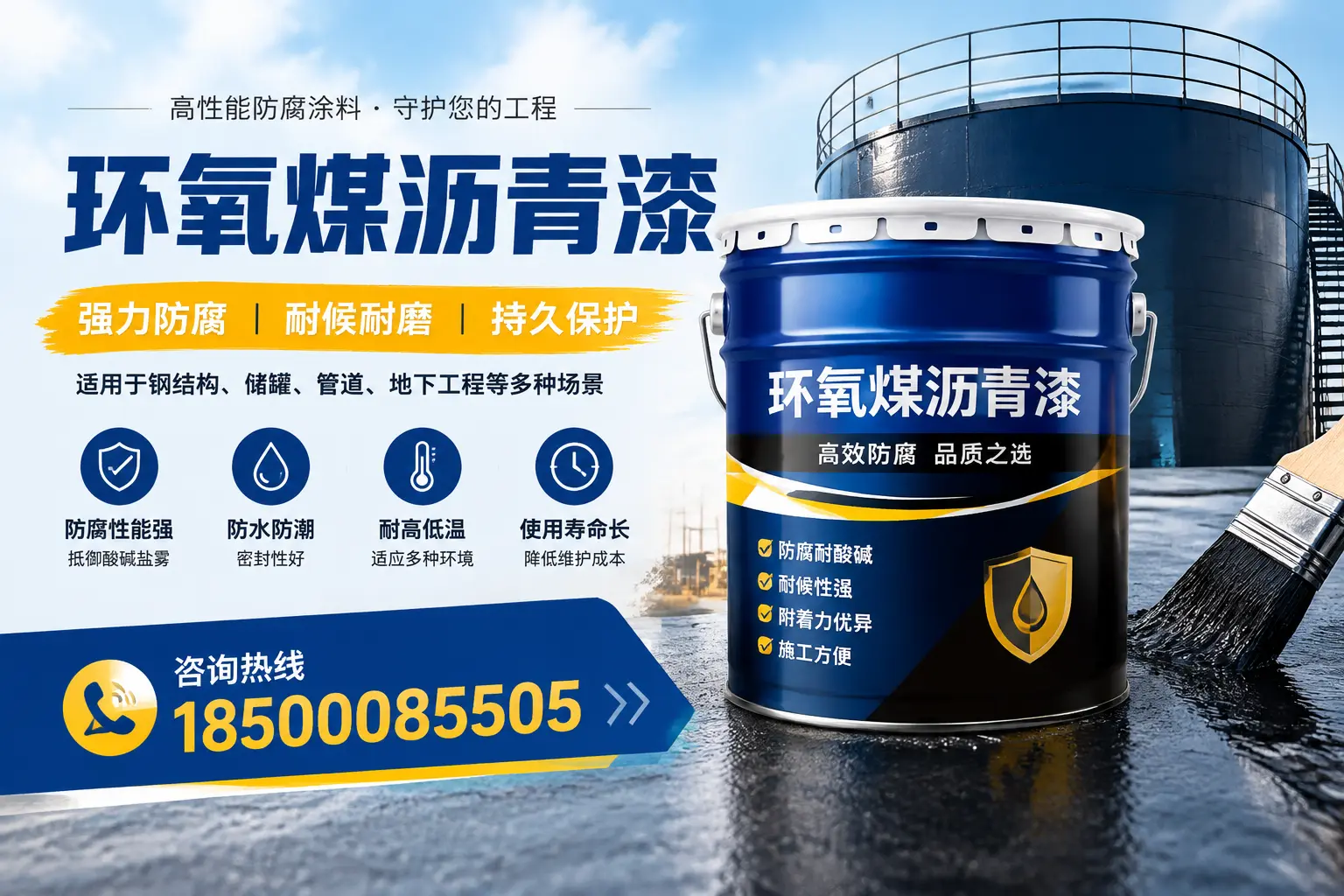环氧煤沥青漆在工业中的应用，信阳企业的选择